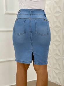 SAIA JEANS evangélica com lycra clara