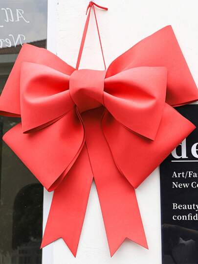 1 Red Bow, Extra Large Bow Decoration, Suitable For Christmas, Party, Wedding, Birthday Party Decoration, Wedding Arch, Graduation Season Decoration, Flower Packaging, Indoor And Outdoor Holiday Decoration Props (Material Package Needs To Be Handmade) Home Decor Christmas Decorations Room Decor Winter