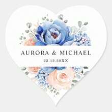 Floral Name Stickers For Wedding Decor - Customizable And Personalized Labels For Adding Names And Dates To Favors, Gift Wrapping, And Invitations, Creating A Romantic Detail For Your Celebration - Flower Wedding - View 5