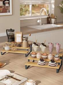 3-Tier Expandable Storage Rack, Adjustable Kitchen Cabinet Organizer, Countertop Shelving Unit For Kitchen And Bathroom Space Saving - Multicolor - View 5