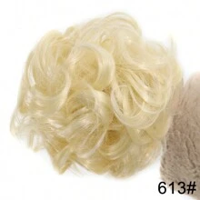 Synthetic Claw Clip Messy Hair Bun Hair Piece Wavy Curly Hair Bun Clip In Claw Chignon Ponytail Hairpieces Synthetic Tousled Updo Hair Extensions Scrunchie Hairpiece For Women