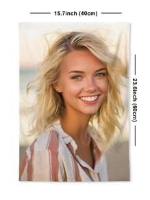 2pcs Customized Photo Printed One-Sided Modern Simple Multi-Purpose Home Towel, Suitable For Birthday, Valentine's Day, Couple, Travel, Thanksgiving, Christmas, New Year, Halloween, Pet, Anniversary And Other Occasions, Applicable For Home, Kitchen, Bathroom, Living Room, Dining Room, Bedroom In All Seasons Home Bathroom Decor Summer Beach Essentials - Multicolor - View 7