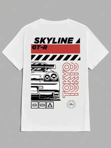 Tokkyo GTR T-Shirt Unisex 100% Cotton Streetwear New Release Shipping Various Colors!! - 白色 - 查看 2