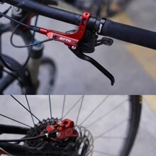 ZTTO M840 MTB 4 pistoni freno a disco idraulico per bicicletta M840 con pastiglie di raffreddamento pressione dell'olio rotore bici da strada pinze IS PM Mount - Multicolore - Visualizzare 8