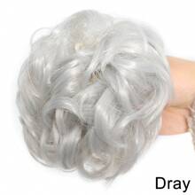Synthetic Claw Clip Messy Hair Bun Hair Piece Wavy Curly Hair Bun Clip In Claw Chignon Ponytail Hairpieces Synthetic Tousled Updo Hair Extensions Scrunchie Hairpiece For Women