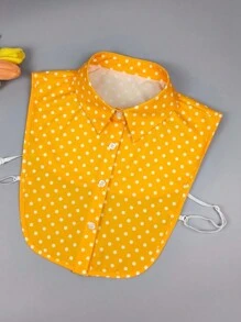 1 chiếc Cổ áo sơ mi có thể tháo rời họa tiết chấm bi, Cổ áo nỉ trang trí cho áo cánh, áo nỉ, áo hoodie, Phụ kiện thời trang đa chức năng cho mùa xuân, mùa hè, mùa thu, mùa đông - nhiều màu - Xem 9