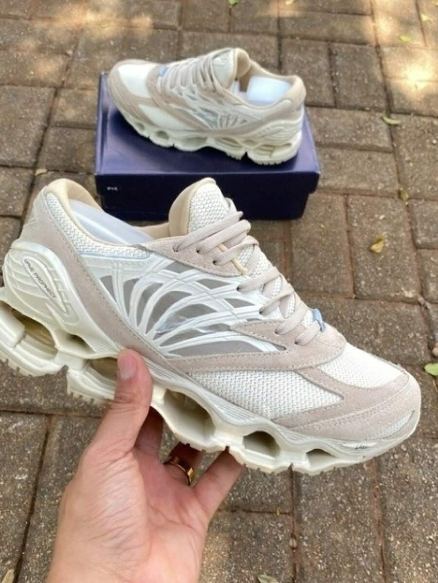 Wave Beige Sneakers Prophecy Ls Lotus Flower Launch 2024 - LS BEIGE - View 1