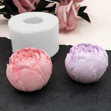 قالب شمعة 3D من السيليكون بشكل وردة، قالب لعمل قوالب الصابون والراتنج يدويًا لشمعة الشموع ديكور المنزل هدية