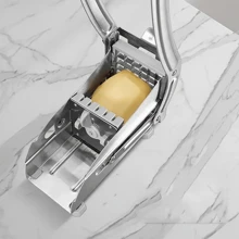 Home Kitchen Vegetable Cutter Convenient Multi-Functional Potato Dicing French Fries Stainless Steel Knife Vegetable Shredder,Birthday Gifts For Women,Mother's Day Gifts,Gifts For Women - Silver - View 9