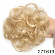 Synthetic Claw Clip Messy Hair Bun Hair Piece Wavy Curly Hair Bun Clip In Claw Chignon Ponytail Hairpieces Synthetic Tousled Updo Hair Extensions Scrunchie Hairpiece For Women