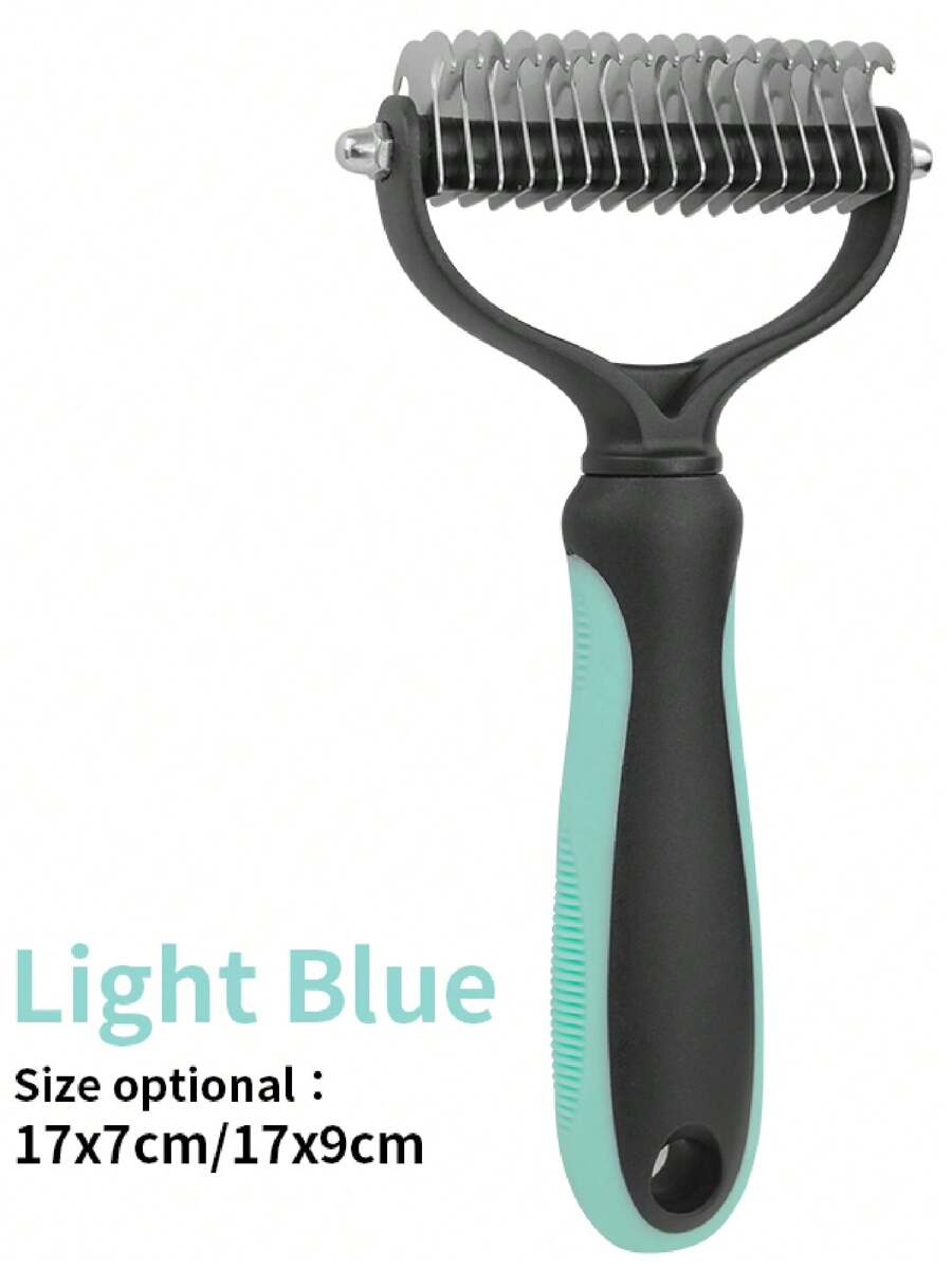 Chải lông cho mèo Lược chải lông cho thú cưng Lược chải lông cho chó Loại bỏ nút thắt lông màu xanh lá cây - màu xanh lá - Xem 1