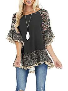 Plus Size Basic Tops - Schwarz - Übersicht 2