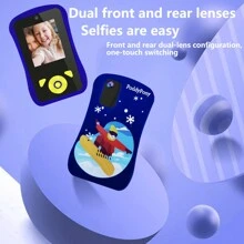 PoddyPony Educational And Outdoor Toys For 3-12 Years Boys And Girls Smart Phone Selfie Digital Kids Camera MP3 Music Player With Dual Camera 32G SD Card Include