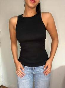 Regata Feminina Canelada Basics Algodão