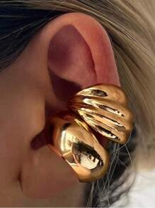 1/2/3 Pieces Set Simple Exaggerated Round Bead Hollow Stacking Earrings Set For Women's Dance Party Date Holiday Gift To Match Daily Clothing, Holiday Clothing Chunky Jewelry