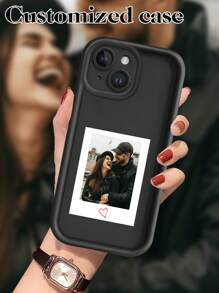 1个定制大孔防震硅胶镜头保护手机壳，兼容 17 Air 16 15 14 13 12 11 Pro Max，Galaxy S25 24 23 Ultra FE A55 54 35，2025手机壳 - 黑色 - 查看 3