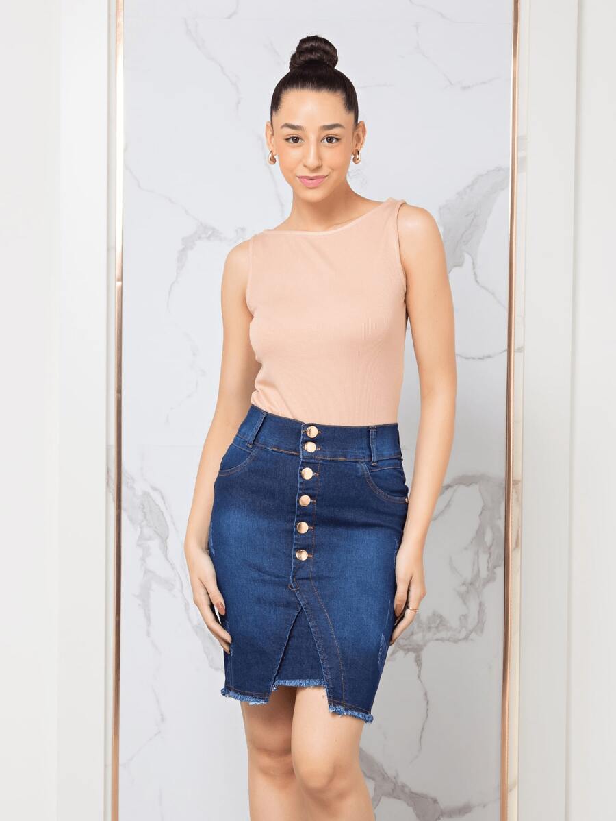 SAIA JEANS evangélica com lycra