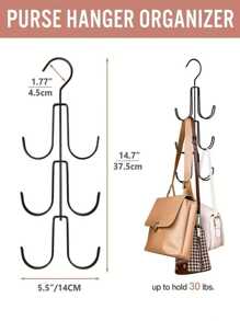 1pc Metal Wardrobe Organizer Hanging Hooks, Multi-Layer Garment Rack, Lacquered Finish, Heavy Duty Storage Organizer Suitable For Bags, Scarves, Belts And Accessories - Space Saving, Non-Slip Design, Multifunctional Closet Hangerbedroom,Organizer,Organiser,Home Storage,White T Shirt Women,Black Pants Women,Ladies Winter Clothes,Dress,Winter Clothes For Ladies,Elegant Woman Dresses,White Shirt For Ladies,Long Sleeve,White Jumpsuit For Women,Spring Dresses For Women,Spring Outfits For Women,Spring,Spring Clothes,Minimalist,Summer Tops