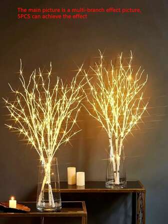 1 Piece Of Delicate Birch Branch LED Light String - USB Light, With 20 LED Powered Fairy Lights, Suitable For Home, Bedroom, Wedding, Christmas, Holiday Decoration