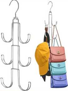 1pc Metal Wardrobe Organizer Hanging Hooks, Multi-Layer Garment Rack, Lacquered Finish, Heavy Duty Storage Organizer Suitable For Bags, Scarves, Belts And Accessories - Space Saving, Non-Slip Design, Multifunctional Closet Hangerbedroom,Organizer,Organiser,Home Storage,White T Shirt Women,Black Pants Women,Ladies Winter Clothes,Dress,Winter Clothes For Ladies,Elegant Woman Dresses,White Shirt For Ladies,Long Sleeve,White Jumpsuit For Women,Spring Dresses For Women,Spring Outfits For Women,Spring,Spring Clothes,Minimalist,Summer Tops