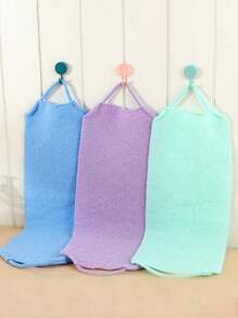 Long Exfoliating Back Scrubber Loofah With Handles, Back ExfoliatoWashcloth Exfoliating Body Scrubber Back Scrubber,Stretchable Pull Strap For Shower Japanese Bath Wash Cloth Korean Exfoliating Luffah Towel Beauty Washcloth Sponge Loofah Body Scrub,Mother Day Gift