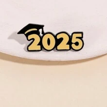 1 pieza Broche de gorro de graduación de doctorado 2025, insignia conmemorativa de estudiante de máxima calificación en exámenes