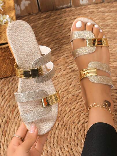 Women Wedge Sandals, Colorblock Open Toe Beach Sport Slippers, Platform Thick Bottom, Recommend Ordering One Size Up According To Size Guide