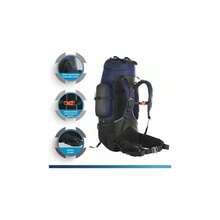 80L Outdoor Hiking Backpack With Waterproof Cover And Shoe Compartment For Men And Women - NavyBlue1 - View 4
