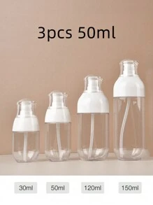 1 件细雾喷雾瓶旅行可再填充透明喷雾瓶用于清洁溶液化妆品香水和皮肤护理可再填充防漏挤压瓶适合女性和女孩旅行必需品旅行香水补充瓶旅行用品