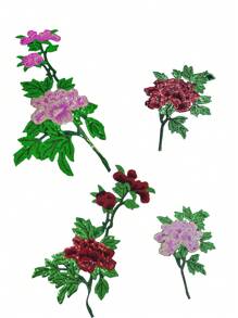 1 Piece Fashion Large Sequins Flower For Clothes Applique DIY Accessories Patch Cute Jacket Iron On And Sew On Clothing Stickers - As Photo Show - View 5