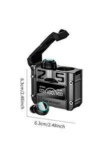 G61機械式數字顯示無線耳機type-c接口,可充電移動電話的便攜式電源,大容量鋰電池充電艙,機械硬核,時尚遊戲之選,磁性舷蓋輕輕一扔即可打開,金屬上色工藝更富科技感。 - 黑色 - 查看 7