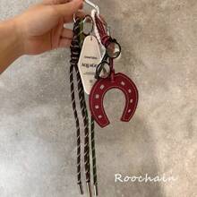 Anchor Red Horseshoe Shaped, Fashionable Bag Charm, Handcrafted Rope, Mini Golf Club, Couples Keychain, Car Keychain, Holiday Gift