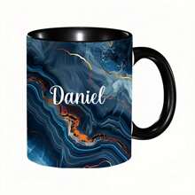 1pc Personalized Watercolor Black Marble Flow Name Ceramic Mug Black All-Wrapped Coffee Mug, Name Mug, Personalized Marble Mug, Custom Marble Mug, Marble Coffee Mug, Gift For Mom, Gift For Her,Multi-Functional, ,Ornamental,Reusable,Exquisite,Stylish,High-Quality,Colorful,Modern,Custom,Personalized,Unique,Ideal Gifts For Him,Ideal Gifts For Her,Boyfriend,Dad,Girlfriend,Mom,Family,Friends,Tea Room,Home,Garden,Office,For Anniversaries,For Valentine's Day,For Mother's Day,For Birthdays,For Father's Day,For Graduation,For Weddings,For Housewarming