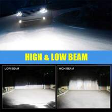 JINGMA 2pcs/Set LED Headlight Bulbs For H1 H3 H7 H11 9005 9006 9012 H4 80000LM, 150W, 6500K Cool White, High-Power CSP Chips, 1:1 Precise Light Shape, 1000% Brighter, Easy Installation