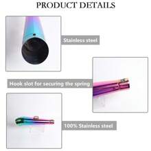 1pc Stainless Steel Universal Motorcycle Exhaust Pipe, 51mm Diameter, Suitable For Most Motorcycles, E.G. Kawasaki 250 300 Z300 And More