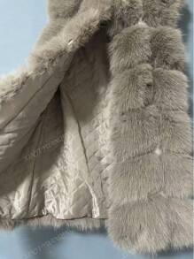 2024 New Arrival Faux Fur Casual Oversized Jacket, Cozy & Warm Outerwear