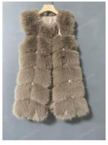 2024 New Arrival Faux Fur Casual Oversized Jacket, Cozy & Warm Outerwear