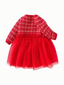 Balabala Tenue de cérémonie pour bébé fille, robe du Nouvel An, tenue pour fête d'anniversaire 2025