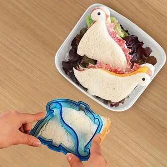 1pc Dinosaur Theme Sandwich Cutter, DIY Bread & Toast Mold, Suitable For Decorating Boys/Girls Lunch Box
