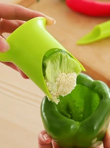 2pcs/Set, Pepper Corer, Pepper Seed Remover, Plastic Chili Corer Remover, Household Pepper Seed Remover, Multifunctional Kitchen Jalapeno Seed Remover, Kitchen Tools - Multicolor - View 13
