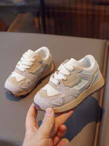 1 Pair Kids' Sporty Casual Shoes, Soft Sole, Versatile For Girls And Boys, For Toddlers And Little Kids, Suitable For Spring & Autumn
