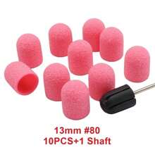 Easy Nail 10 Pcs Purple Nail Sanding Caps With Bit Nail Drill Bits For Foot File Callus Remover, Manicure Pedicure Nail Polisher #80 #120 #180 - Multicolor - View 17