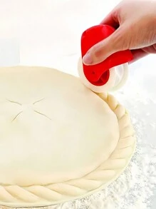 1 pieza/2 piezas Rodillo decorador y cortador de repostería, cortador de masa, rielera para masa de tartas, rodillo cortador de masa, rueda de pizza y cortador de repostería, rodillo y cortador de masa para hornear multiusos, rodillo decorador de repostería de plástico para pizza, tartas, galletas, pasta, masa quebrada, fondant, herramientas de repostería, utensilios de cocina