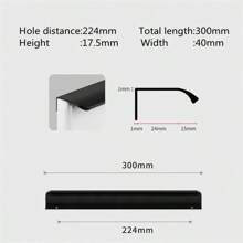 1 Stück Aluminium-Legierung unsichtbare Möbelgriffe seitliche Montage ohne Bohren für Kleiderschrank Schrank Schubladen Knöpfe Möbelbeschlag