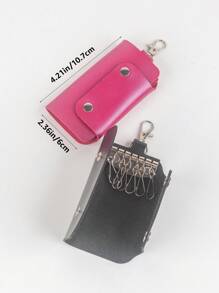 1 mini llavero, llavero minimalista, billetera, estuche para guardar llaves, protector de llaves, bolsa de regalo, llavero de coche, llavero, estuche para llaves, regalos para mujeres