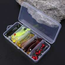40PCS Soft Fishing Lures Convenient To Carry With Fishing Tackle Box Suitable For Saltwater Freshwater - Multicolor - View 4