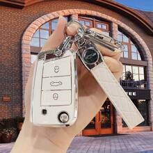 带汽车标志的绳子 + 汽车钥匙壳套适用于 Sagitar、Octavia、Kodiaq、Karoq、Ateca、Leon、Polo、Golf 7 MK7、Tiguan、Passat - 均碼 - 查看 13