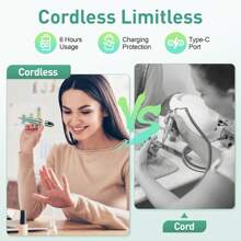 Portable Electric Nail Drill,Manicure And Pedicure Set Kit,Which Combines Functions Of Nail File And Nail Polisher,Wide Range Of Sanding Accessories,Dark Or Deep Green