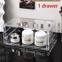 Lipstick Storage Box Acrylic Drawer Type Multi-Layer Eyeshadow Palette Lip Gloss Organizer Cosmetic Desk Organizer,For Holiday Beach, Bathroom Collection, Bedroom Collection, Large Capacity