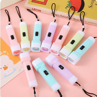 1PC Mini Flashlights, Bright LED Light Toys , Useful Lighting Gifts, Keychain Pendant LED, Halloween Filler, Home & Party Glow Presents
